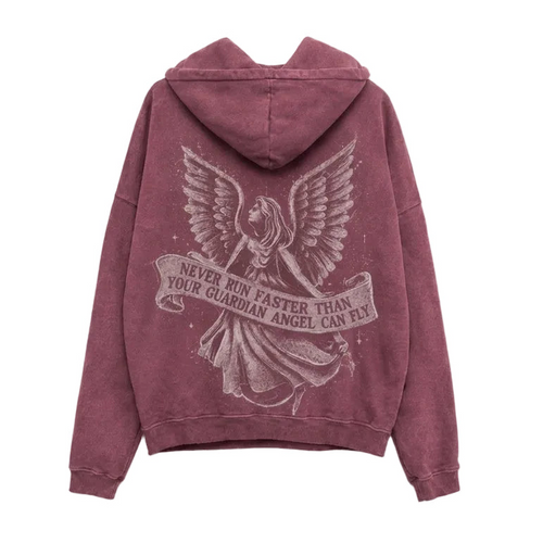 Midnight in Manhattan Hoodie “Blush Red”