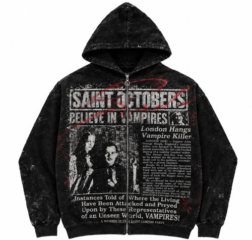 I Believe In Vampires Zip Up