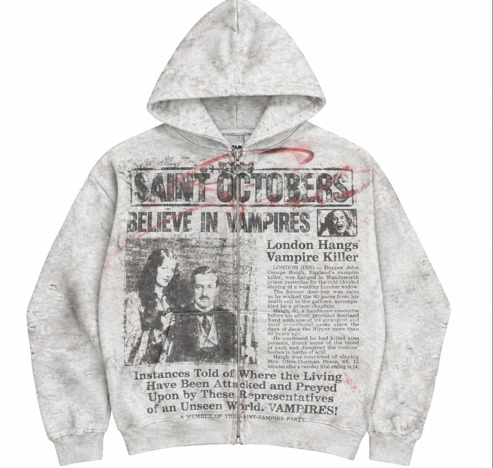 I Believe In Vampires Zip Up