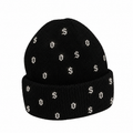 SO' Rhinestone Gothic Letter Beanie